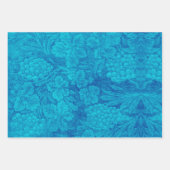 Classy Grape Cluster Damask Style Blue Green Geschenkpapier Set (Vorderseite 2)