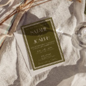 Classy Grassland Fancy Retro All In One Wedding Einladung