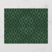 Classy Green Gold 3 Foto Abschluss Vielen Dank (Rückseite)