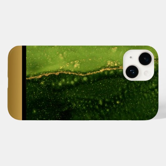 Classy Green Gold Marmor Muster iPhone / Android Case-Mate iPhone Hülle (Rückseite (Horizontal))