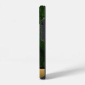 Classy Green Gold Marmor Muster iPhone / Android Hülle (Linke Seite)