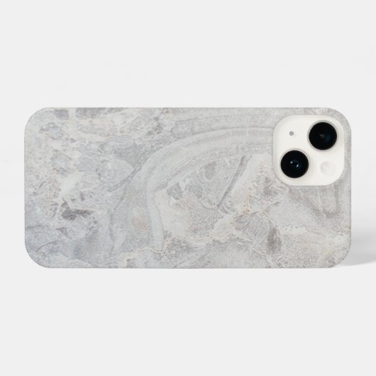 Classy Grey Marble iPhone Hülle (Rückseite (Horizontal))