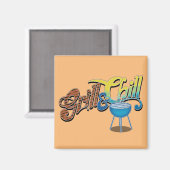 Classy Grillin" Magnet (Vorderseite/Rückseite)