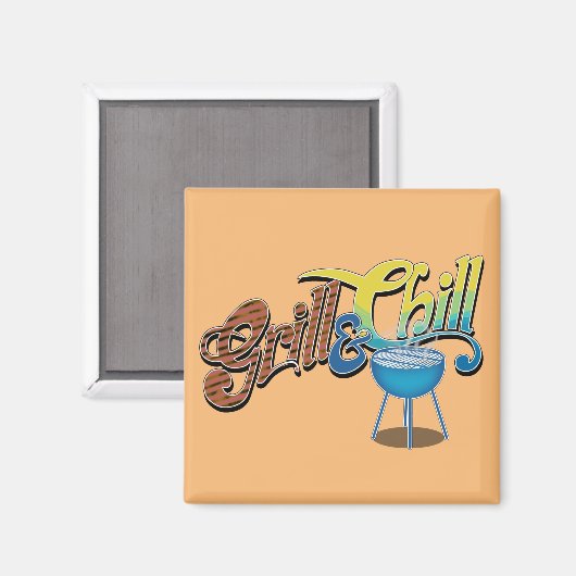 Classy Grillin" Magnet (Vorderseite/Rückseite)