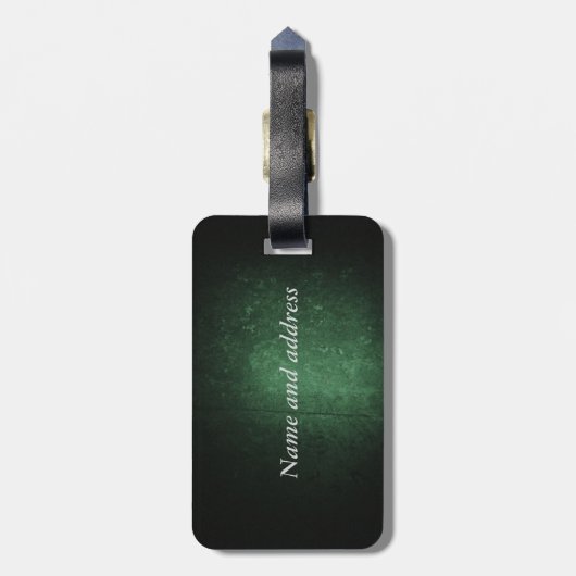 Classy Grund Irish Glücksspiel Kleeblatt personali Gepäckanhänger (Rückseite vertikal)