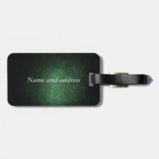 Classy Grund Irish Glücksspiel Kleeblatt personali Gepäckanhänger (Rückseite horizontal)