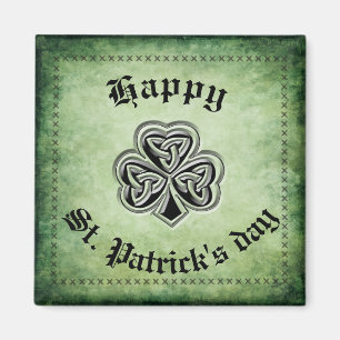 Classy grundge Irish Glück Kleeblatt Magnet