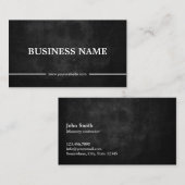 Classy Grunge Dark Masonry Visitenkarte (Vorne/Hinten)
