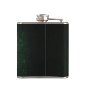 Classy Grunge Irish Pech Kleeblatt personalisiert Flachmann (Rückseite)