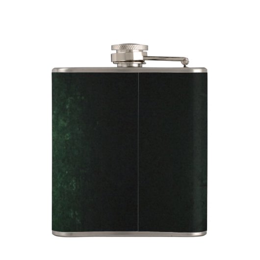 Classy Grunge Irish Pech Kleeblatt personalisiert Flachmann (Rückseite)