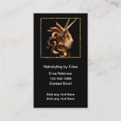 Classy Hair Stylist Client Termin Karten (Vorderseite)