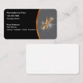 Classy Hairstylist Business Cards Glitzy Design Visitenkarte (Vorne/Hinten)