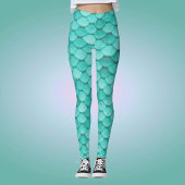Classy Halloween Kostüm Mermaid Scales Muster Leggings