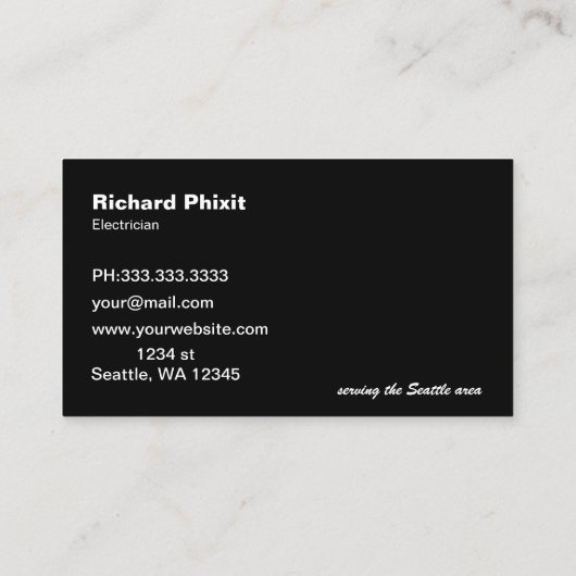 Classy Handy Tools Handyman Visitenkarte (Rückseite)