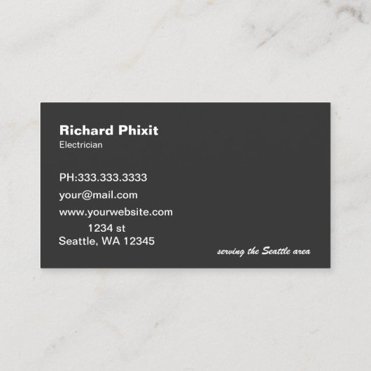 Classy Handy Tools Handyman Visitenkarte (Rückseite)