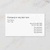 Classy Handyman Business Cards Visitenkarte (Rückseite)