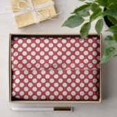 Classy Happy Birthday Red Polka Dot Tissue Paper Seidenpapier (Geschenk)