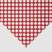 Classy Happy Birthday Red Polka Dot Tissue Paper Seidenpapier (Ausschnitt)