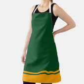 Classy Harvest Green Golden Orange Streifen Hem Schürze (InSitu)