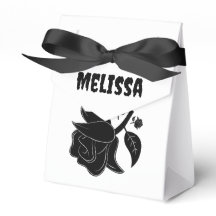 Classy Hexe Rose & Black Cat individuell anpassbar