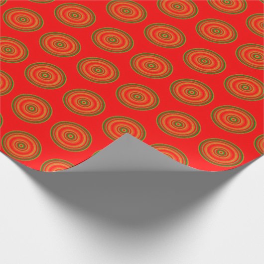 Classy Holiday Dots Muster Geschenkpapier (Ecke)