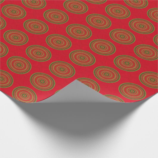 Classy Holiday Dots Muster Geschenkpapier (Ecke)