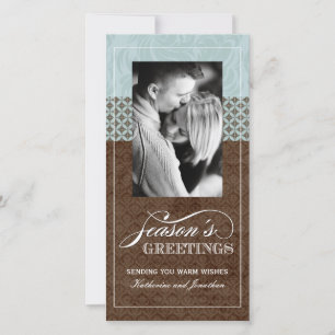 Classy Holiday Foto Cards (4x8) Feiertagskarte