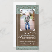Classy Holiday Foto Cards (4x8) Feiertagskarte (Vorne/Hinten)