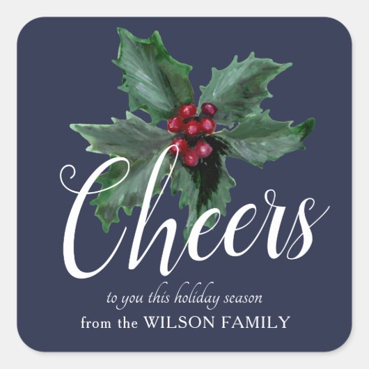 Classy Holly danke Ihnen Stickers (Vorderseite)