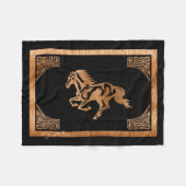 CLASSY HORSE HOLZ SILHOUETTE FLEECEDECKE (Vorderseite (Horizontal))