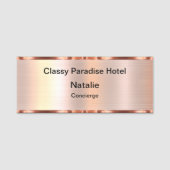Classy Hotel Hospitality Concierge Namensschild (Vorderseite)