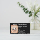 Classy House Cleanservice Haushaltshilfe QR Code Visitenkarte (Stehend Vorderseite)