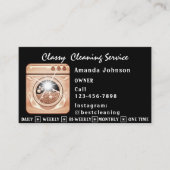Classy House Cleanservice Haushaltshilfe QR Code Visitenkarte (Vorderseite)