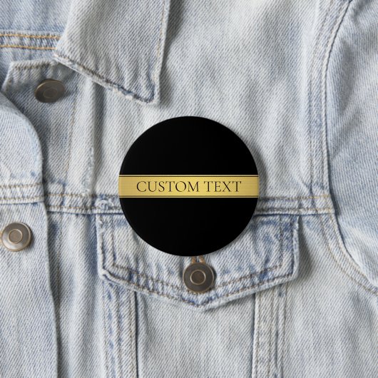 Classy Imitate Gold Streifen & Black Background od Button (Beispiel)