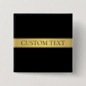 Classy Imitate Gold Streifen & Black Background od Button (Vorderseite)