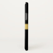 Classy Imitate Gold Streifen & Black Background od Case-Mate iPhone Hülle (Hinten/Rechts)