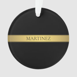 Classy Imitate Gold Streifen & Black Background od Ornament