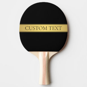Classy Imitate Gold Streifen & Black Background od Tischtennis Schläger