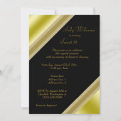 Classy Imitats Bow & Ribbon Sweet 16 Geburtstag Einladung (Rückseite)