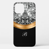 Classy Imitats Crystal Bing Monogramm Case-Mate iPhone Hülle (Rückseite)