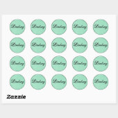 Classy Individuelle Name Stickers (Blatt)