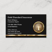 Classy Insurance Provider Sales Agent Businesscard Visitenkarte (Vorderseite)