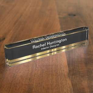 Classy Interior Designer Office Namensplakette