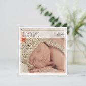 Classy Intro | Kinderankündigung Ankündigung (Stehend Vorderseite)