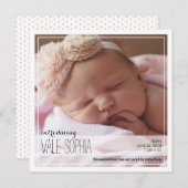 Classy Intro | Pink Baby Ankündigung (Vorne/Hinten)