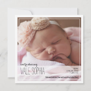 Classy Intro Pink Baby Ankündigung