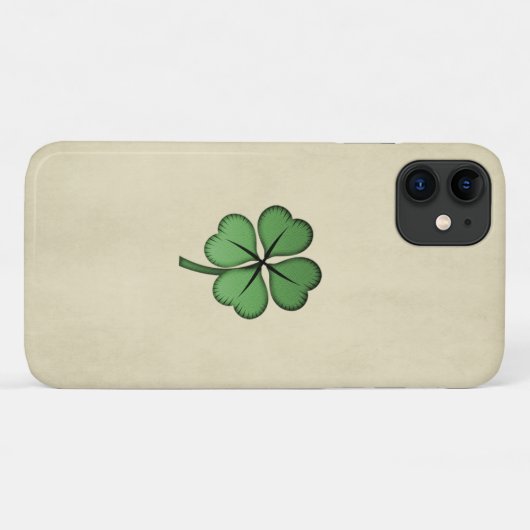 Classy Irish Lucky Kleeblatt Case-Mate iPhone Hülle (Rückseite (Horizontal))