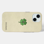Classy Irish Lucky Kleeblatt Case-Mate iPhone Hülle (Rückseite (Horizontal))