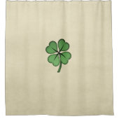 Classy Irish Lucky Kleeblatt Duschvorhang (Vorderseite)