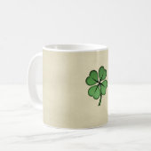Classy Irish Lucky Kleeblatt Kaffeetasse (Vorderseite Links)